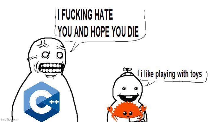 Witness the wild emotional contrast between C++ and Rust developers—where one group wrestles with decades of memory management trauma, and the other calmly thrives in a world of safety, rules, and cheerful crab mascots. It’s the ultimate culture clash of code and coping mechanisms.