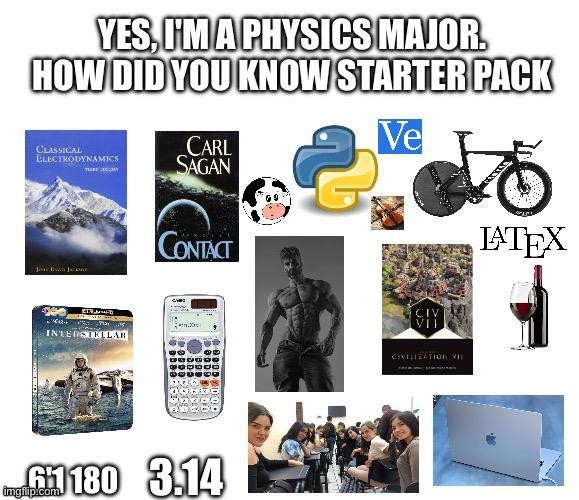 A cluttered desk representing the natural habitat of a physics major, featuring textbooks (including "Jackson"), a laptop displaying Python code, LaTeX documents, a scientific calculator, a Blu-ray case of "Interstellar," and handwritten notes with equations involving π.