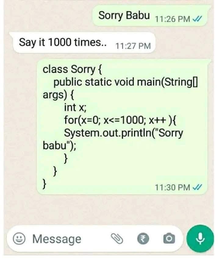 What Programmers Really Mean When They Say "Sorry"