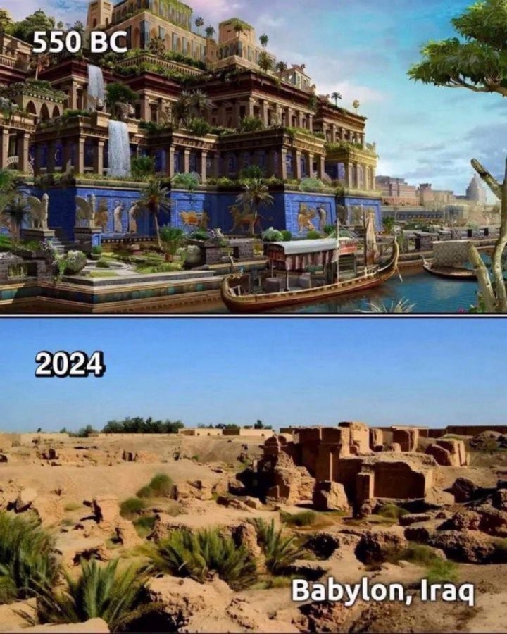 6 . Babylon, Iraq Then and Now.