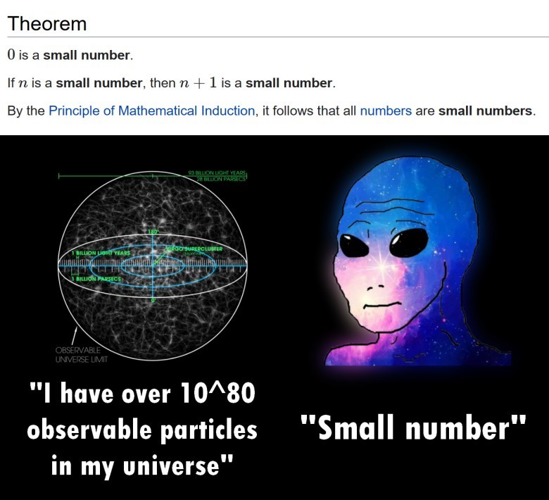 A two-part meme. The top section presents a 