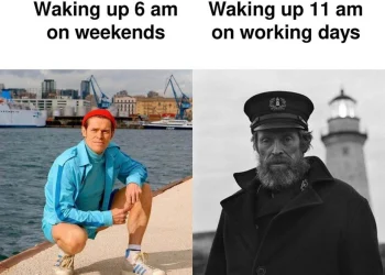 waking up 6 am on weekends vs waking up 11 am on working days