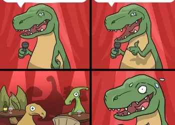 How Do You Comfort a JavaScript Bug? You Console It – Dino Debugger Meme