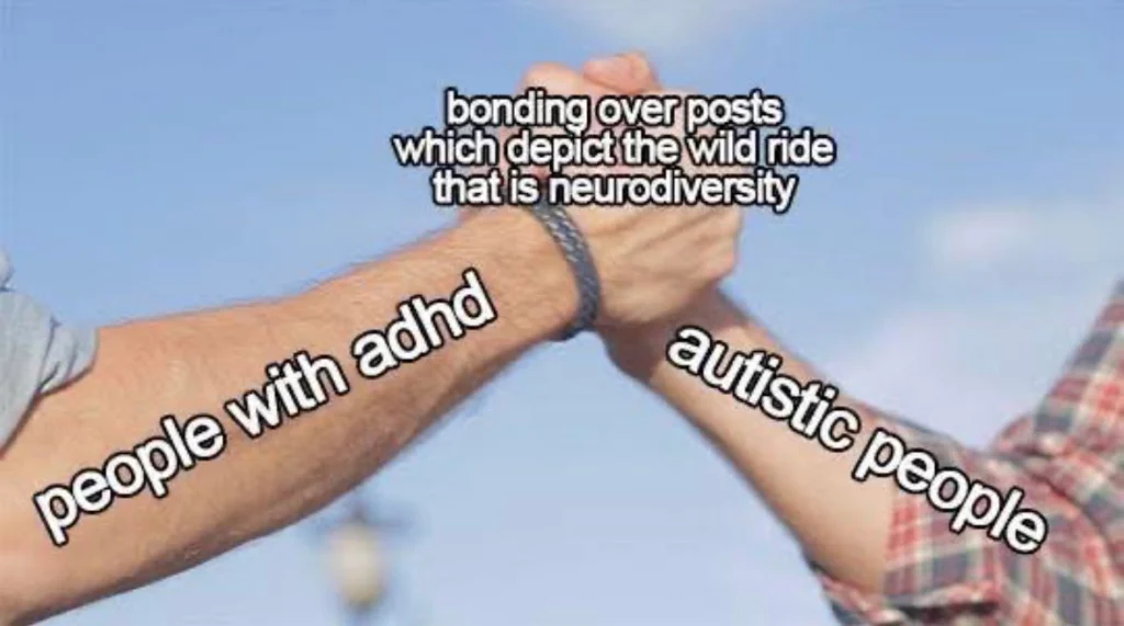 ADHD memes, relatable ADHD humor, ADHD brain, hyperfocus meme, executive dysfunction, neurodivergent humor, ADHD distraction meme, procrastination meme, dopamine meme, mental health meme