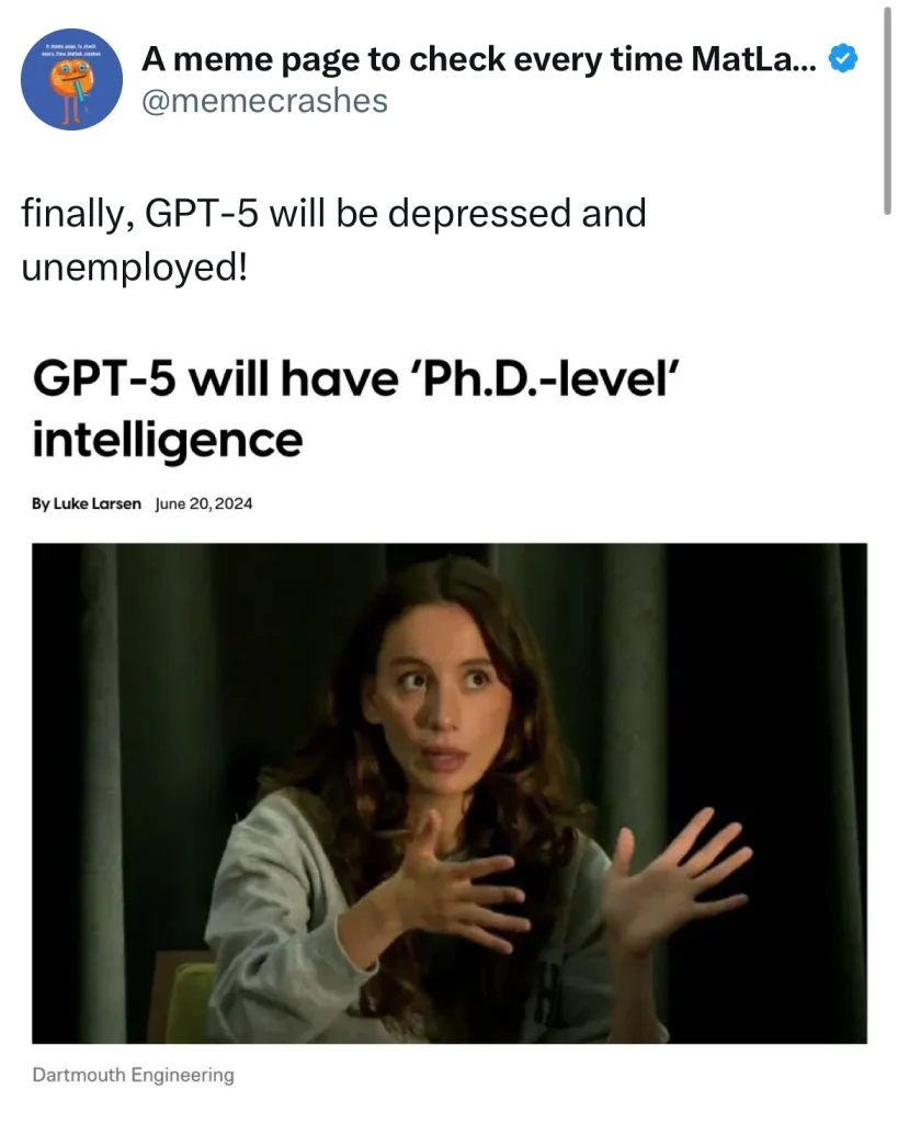 finally, GPT-5 will be depressed and unemployed!
