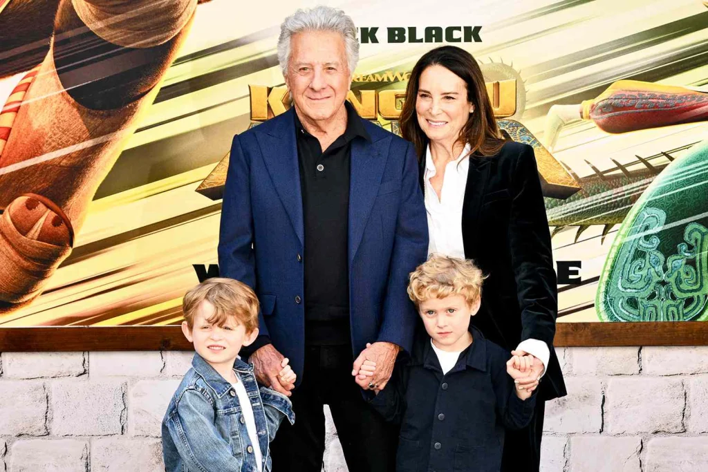 Dustin Hoffman with family