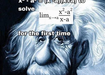 Einstein’s Genius Moment in Math Meme