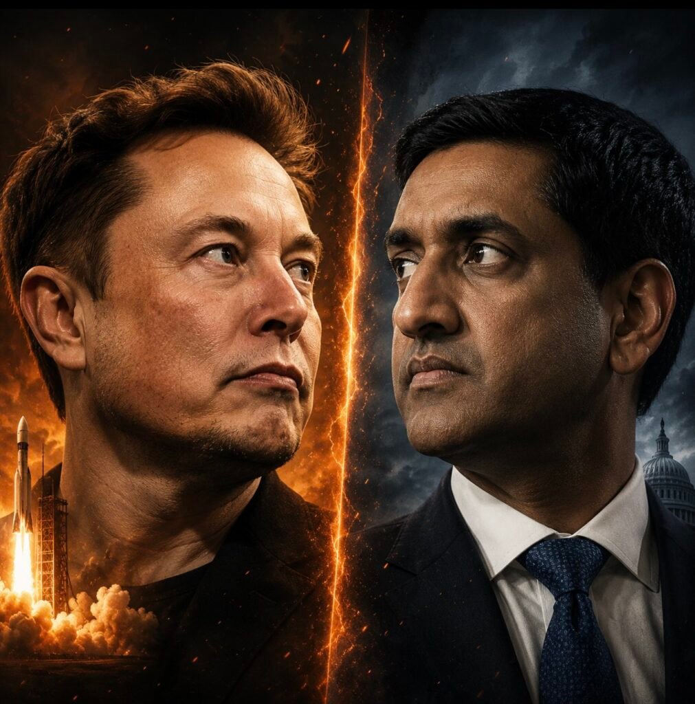 Elon Musk and Rep. Ro Khanna in political dispute over Department of Government Efficiency spending cuts to USAID foreign aid program affecting millions of children