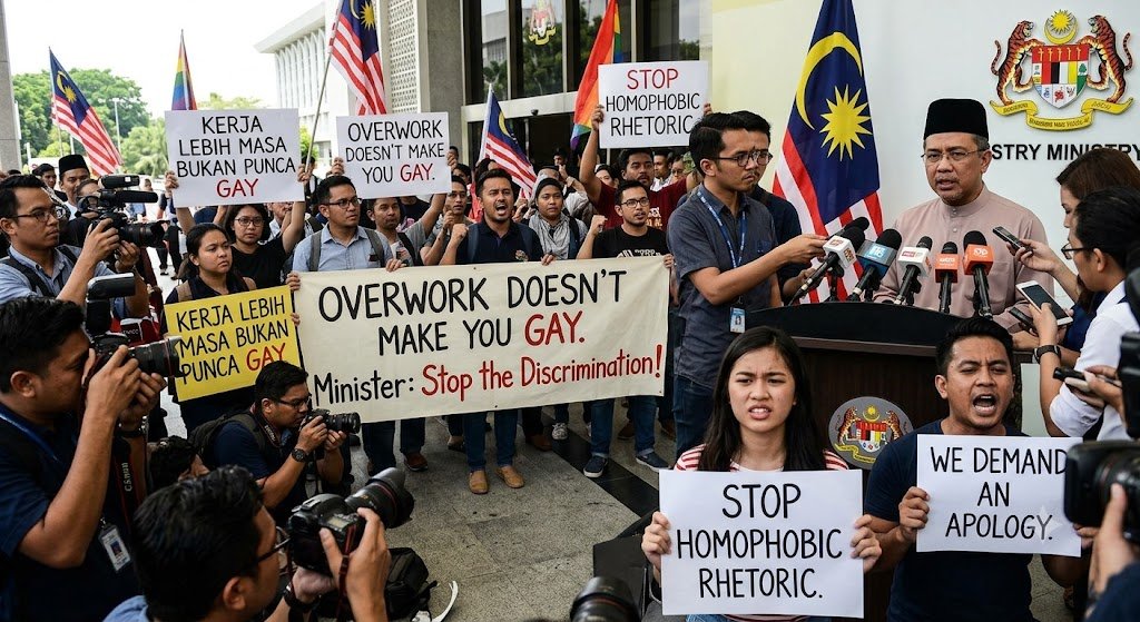 Malaysia minister claims overwork turns you gay