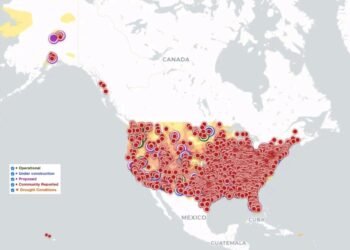 Erin Brockovich data center map showing AI facility reports across the United States