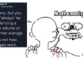 Collage of 10 funny math memes covering calculus, percentages, proofs, and viral number jokes