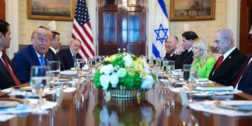 Netanyahu arrest dispute — Trump and Netanyahu pictured together amid ongoing Israel-US relations
