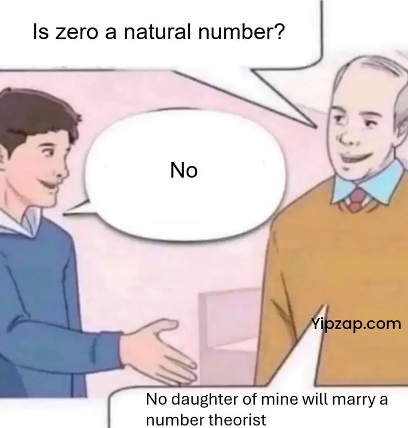 Is zero a natural number funny mathematics meme