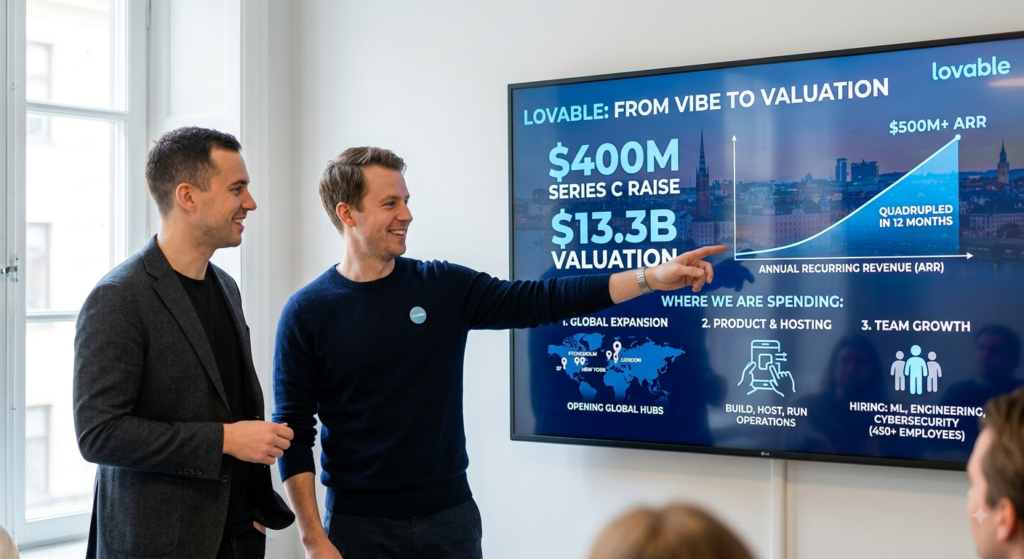 Lovable Raises $400M at $13.3B Valuation