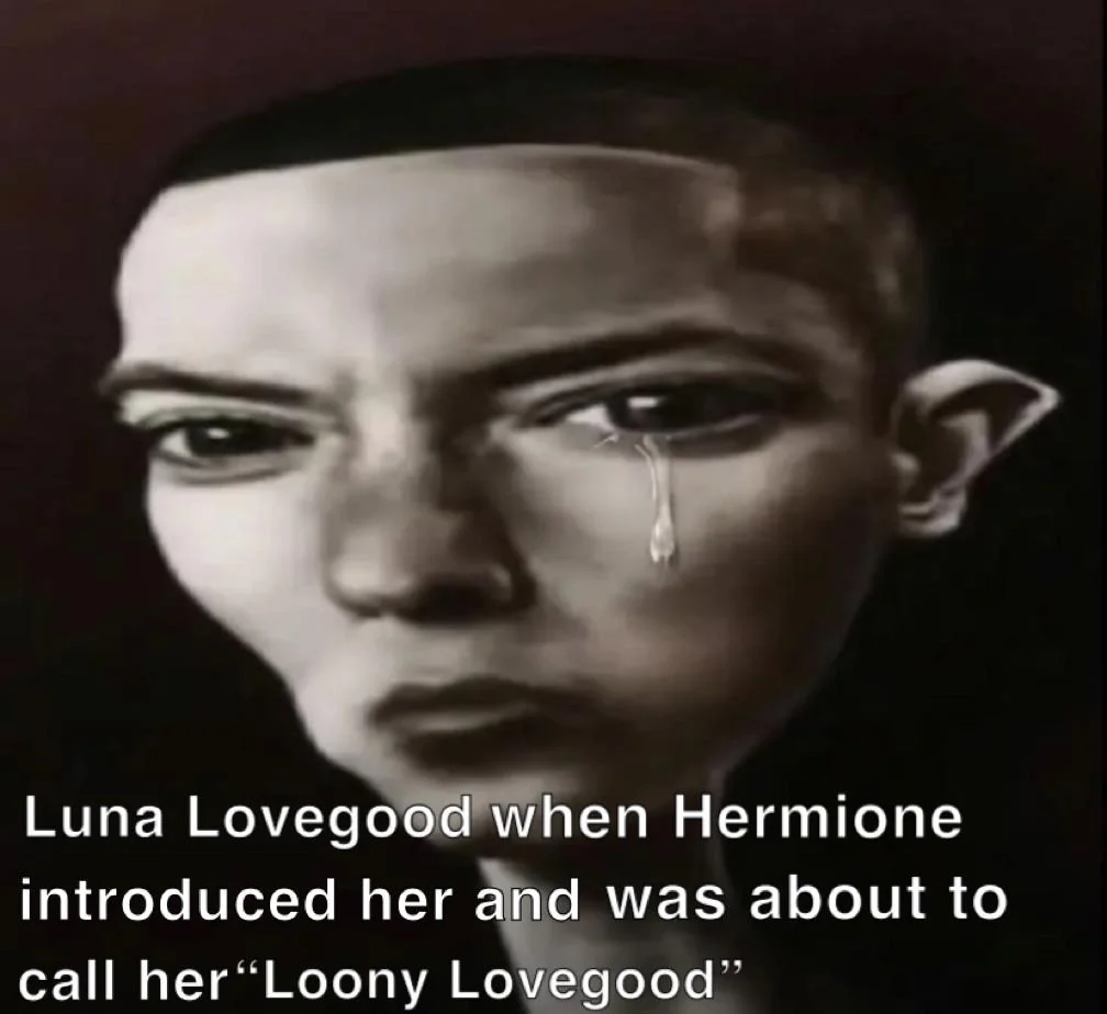 Luna Lovegood indifferent meme