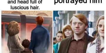 Collection of funny Harry Potter memes featuring Hogwarts characters and movie plot hole jokes on YipZap.