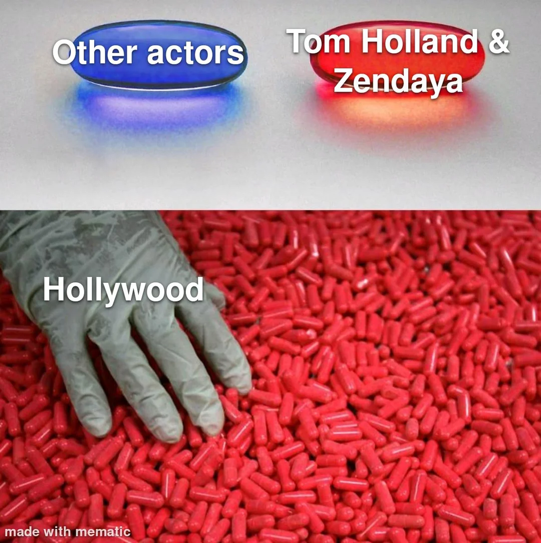Hollywood casting Tom Holland and Zendaya meme