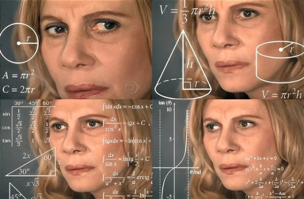 Confused Math Lady meme templete