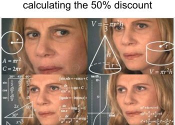 calculating the 50 % discount