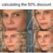 calculating the 50 % discount