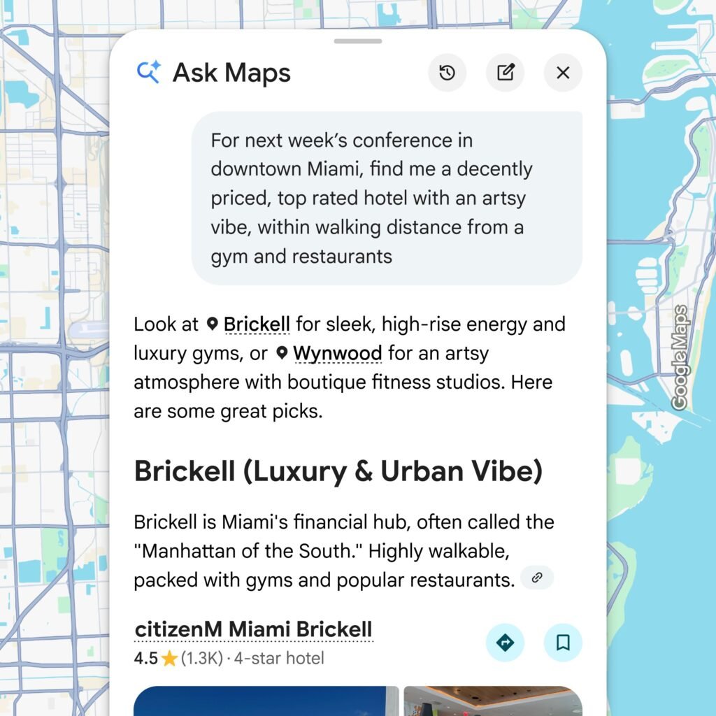 google map hotel remind