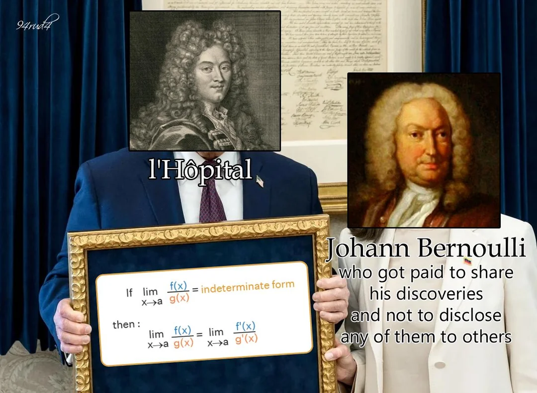 Lhôpital didnt discover the rule